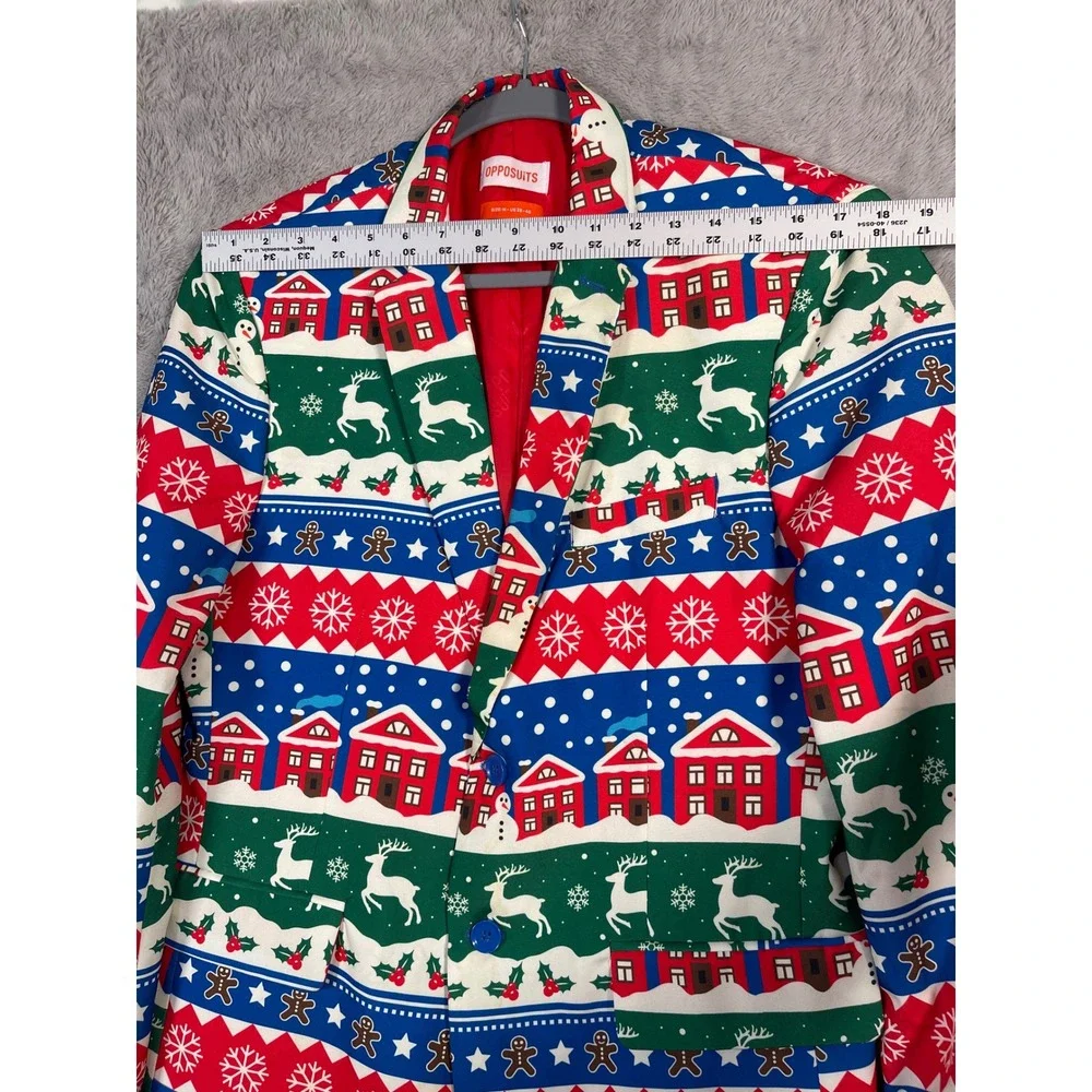 Opposuits‎ Christmas Holiday Blazer Jacket M US 38-40 Festive Party Fun READ